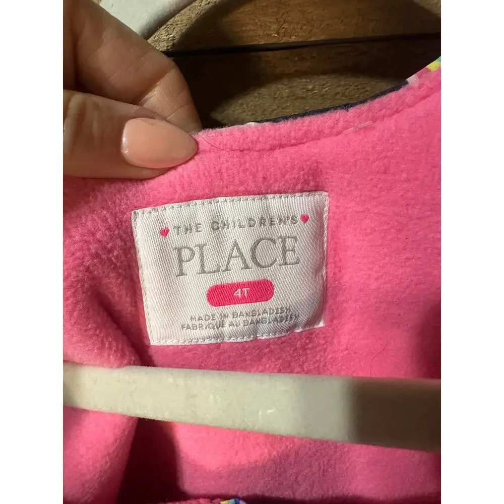 THE CHILDREN’S PLACE Girls’ Rainbow Insulated Snow Ski Bib Overalls Size 4T EUC